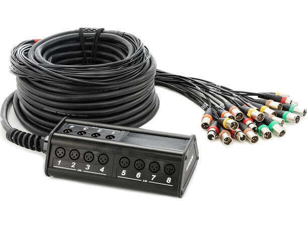 Cordial CYB 16-4 C30  Multicore Stagebox 16 x inn, 4 x ut, 30 m / pigtail REAN 