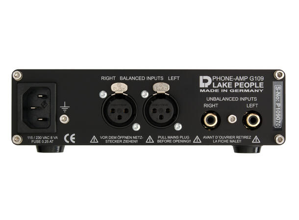 Lake People Phone-Amp G109-P HiEnd headphone amp, bal. and unbal. inp 