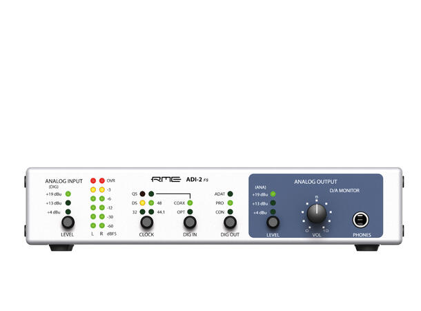 RME ADI-2 FS ADDA Konverter 2x Analog IO + Adat og SPDIF(AES)