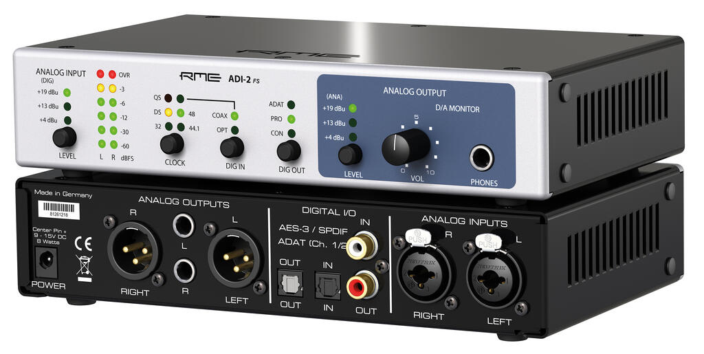 RME ADI2 FS ADDA Konverter 2x Analog IO + Adat og SPDIF(AES) Prolyd