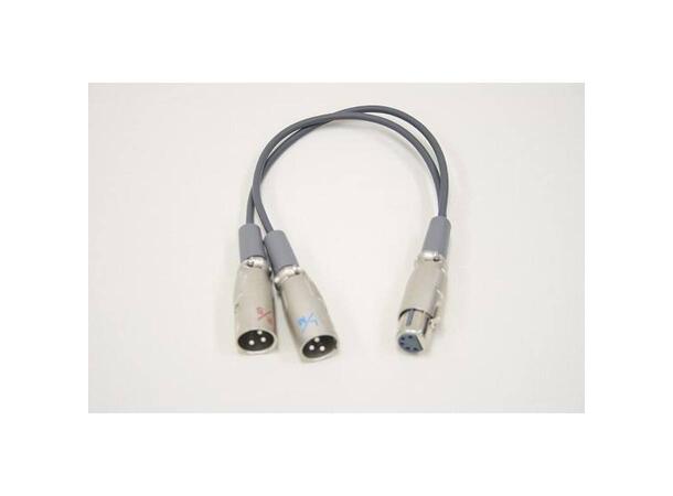 Sanken XLR5F to 2 X XLR3M “Y” cable Passer til CCS-5. SC-532/1.8