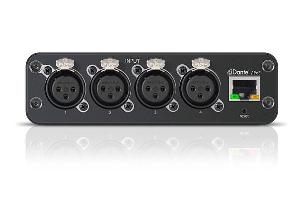 Shure 4CH MIC/LINE IN-DANTE 1/3RU, XLR 