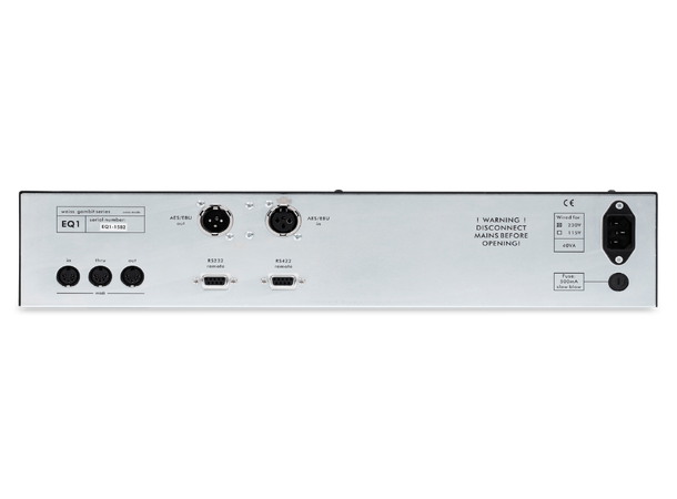 Weiss EQ-1 Mk2 Basic model EQ 96 kHz, 2-channel, 7-band parametric 