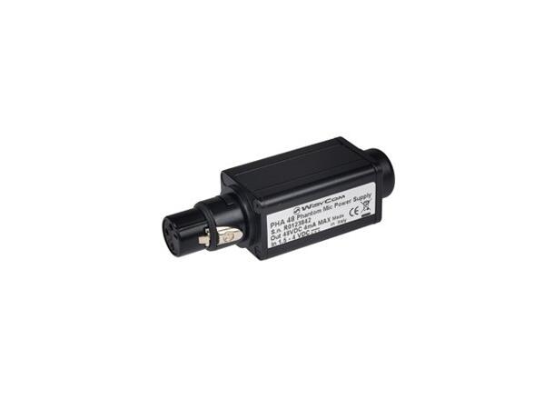 Wisycom PHA 48 Plug-on for XLR3 Mic with 48V Phantom power 