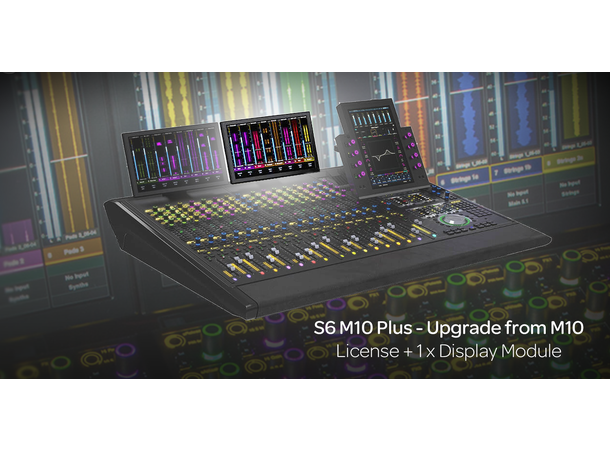 AVID S6 M10 Plus upgrade from M10 Første Display modul med M10 Plus Lisens 