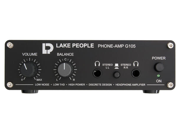 Lake People G105 MKII headphone amp, bal. input, 2 outputs