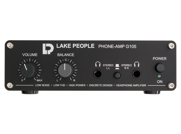 Lake People G105 MKII headphone amp, bal. input, 2 outputs 