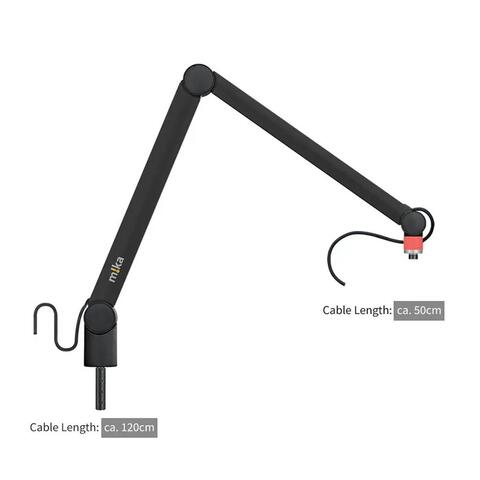 YELLOWTEC MIKA Mikstativ Sort, M on air m/kabel uten XLR