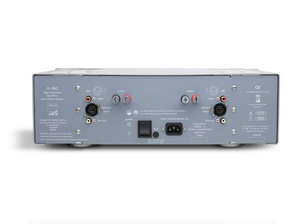 ATC P1 PRO Power amp. 150W dual-mono, Titanium silver 