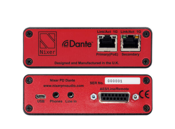 Nixer PD Dante monitor Portable Dante Diagnostics & Monitoring 