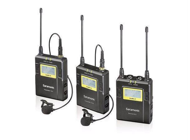Saramonic UwMic9 (TX9 +TX9 +RX9) Wireless microphone and receiver kit 