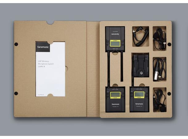 Saramonic UwMic9 (TX9 +TX9 +RX9) Wireless microphone and receiver kit 