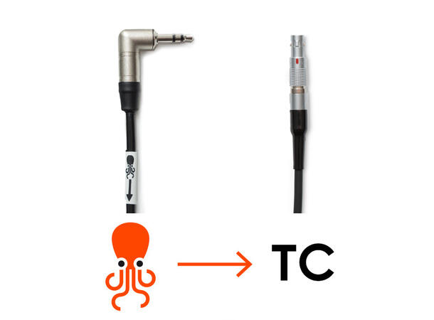 Tentacle TO RED CABLE 3.5 mm Jack Plug (Neutrik) to 4-Pin LEMO 