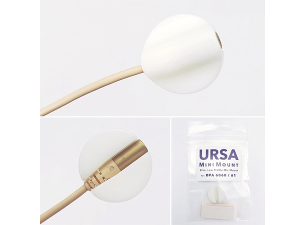 URSA MiniMount Circular For DPA 6060 15mm Diameter - White 