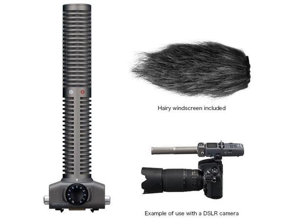 Zoom SSH-6 Stereo Shotgun mikrofon mikrofon til H5, H6, Q8 