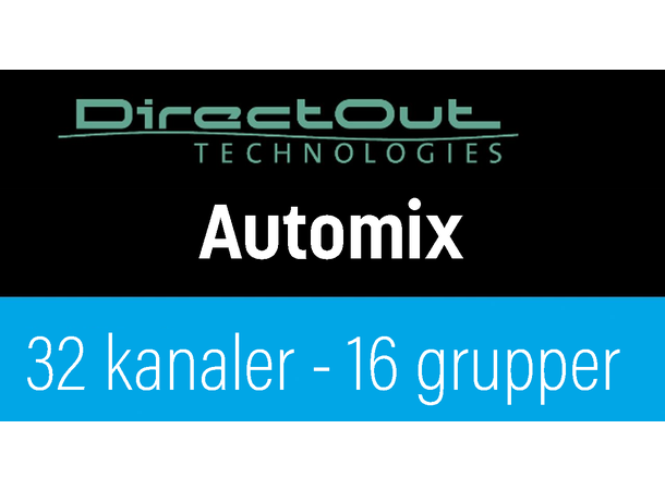 Direct Out PRODIGY Lisens Automix for 32 kanaler-,16 automix grupper