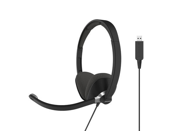 KOSS Headset CS300 On-Ear USB Svart Kobles via USB 