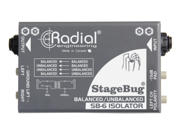 Radial SB-6 Radial Stagebug SB-6 Stereo Isolator 