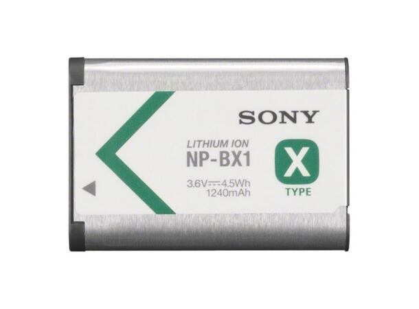 Sony Batteri NP-BX1 Kapasitet på 1240 mAh 
