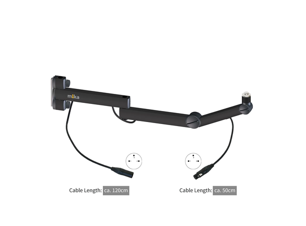 YELLOWTEC MIKA Mikstativ TV Sort Mikstativ sort m/XLR 