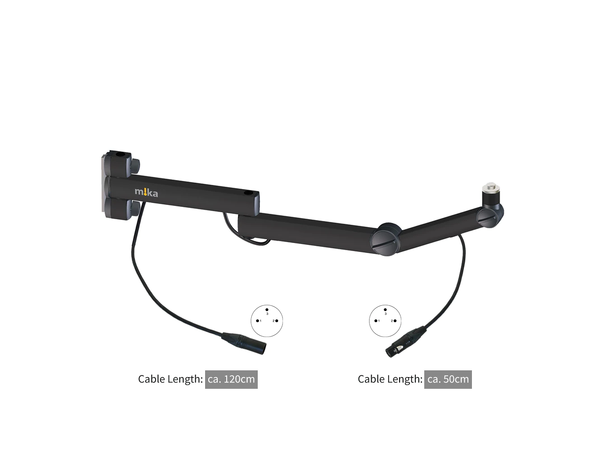 YELLOWTEC MIKA Mikstativ TV Sort Mikstativ sort m/XLR