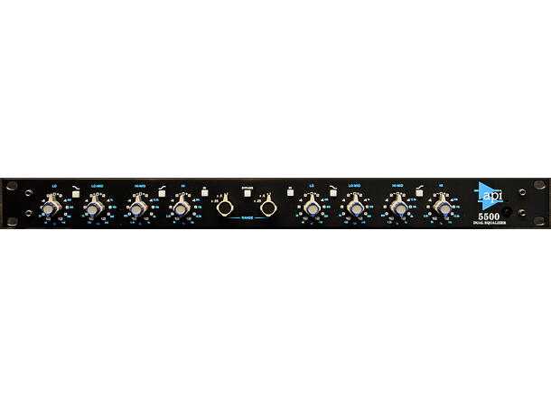 API 5500 Dual 550 EQ's with Range Switch EQ 2 channel highend 