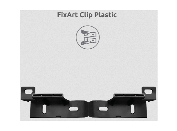 Artnovion FixArt Clip Plastik Pakke Versatile panel mounting 16 stk i plast