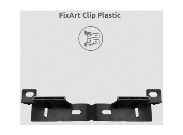 Artnovion FixArt Clip Plastik Pakke Versatile panel mounting 16 stk i plast 
