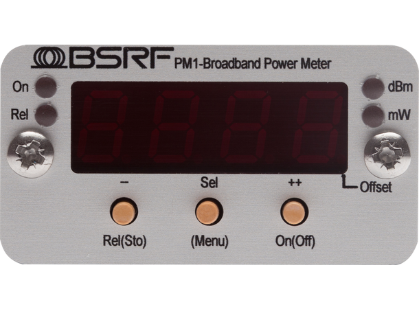 BSRF PM-1 RF power meter 9Vbattery powered, BNC connector