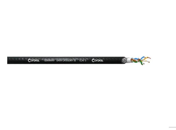 Cordial m kabel CAT 5 S/FTP flexible blk Robust fleksibel datakabel svart kappe 