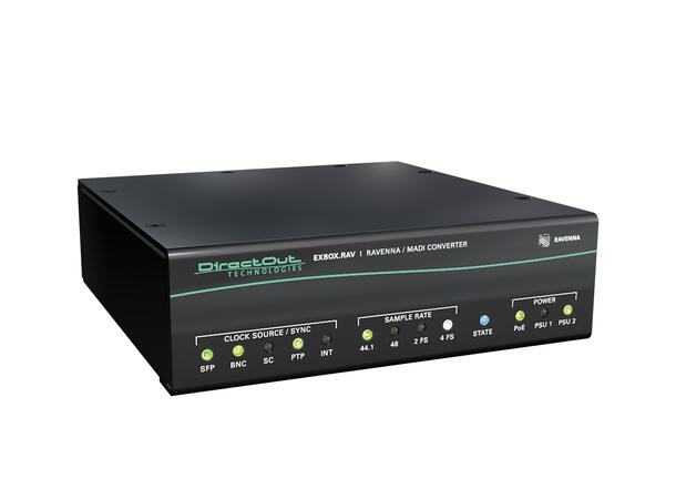 Direct Out EXBOX.RAV Modular 64ch RAVENNA/MADI Converter with FastSRC