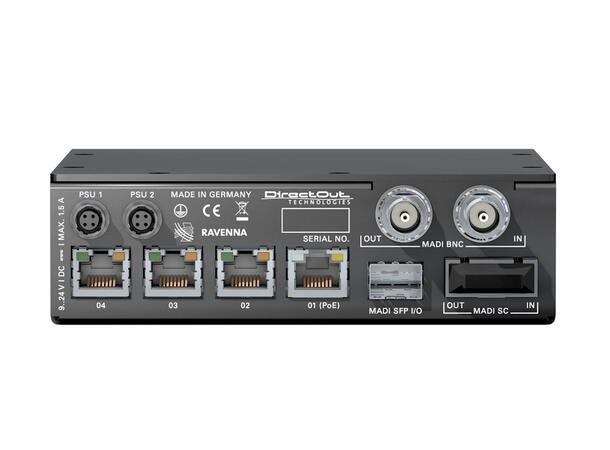 Direct Out EXBOX.RAV Modular konverter 64ch RAVENNA/MADI med FastSRC og NMOS 