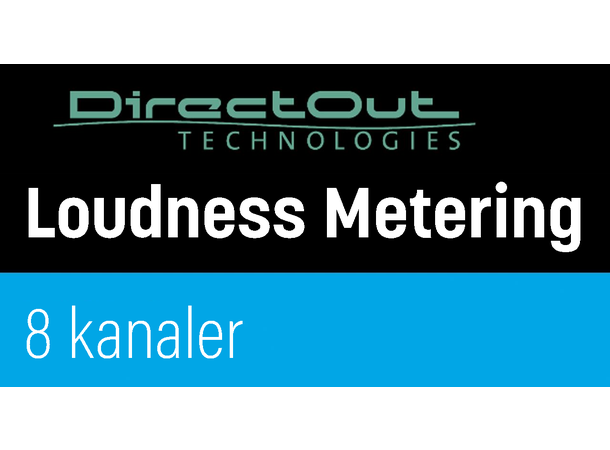 Direct Out PRODIGY Lisens Loudness Meter 8 rutbare kanaler med  loundness meter