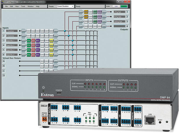Extron DMP64, 6x4 ProDSP 