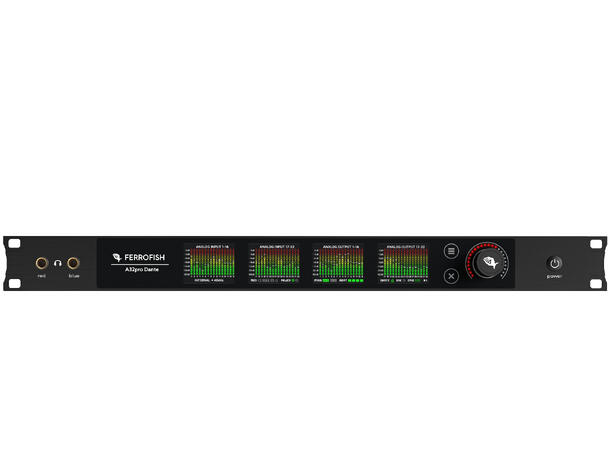 FERROFISH A32Pro DANTE AD/DA konverter 32xADDA, MADI, ADAT, SFP, MIDI, Dante 