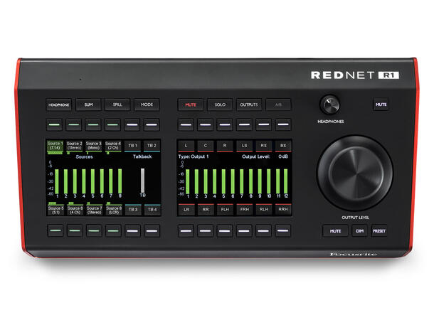 Focusrite Rednet R1 monitor kontroller Dante monitorkontroller med talkback