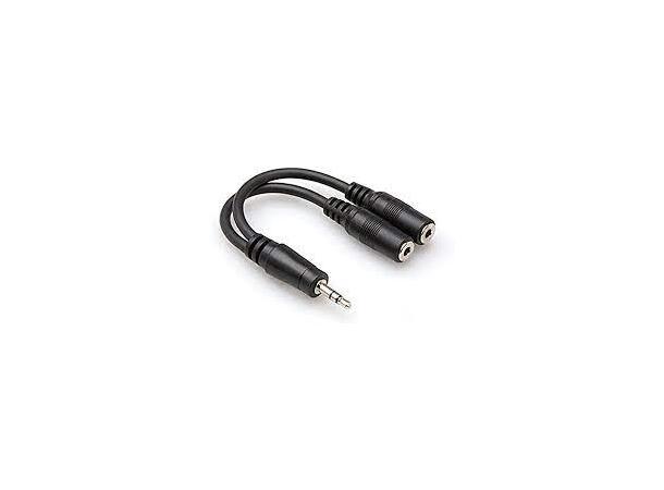 Hosa YMM232 stereo minijack splitt M-FF 1 han stereo minijack til 2 stk hun ster 