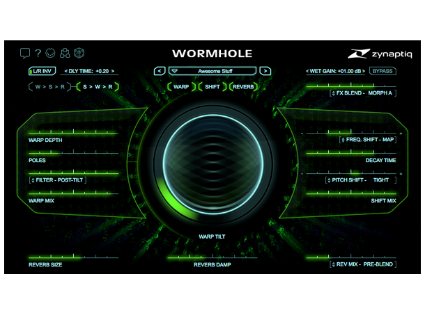 Zynaptiq WORMHOLE Multi fx Multi FX Sci-fi prossesor