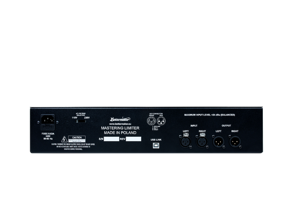 Bettermaker MASTERING LIMITER Limiter analog Stereo/MS, Digital Recall