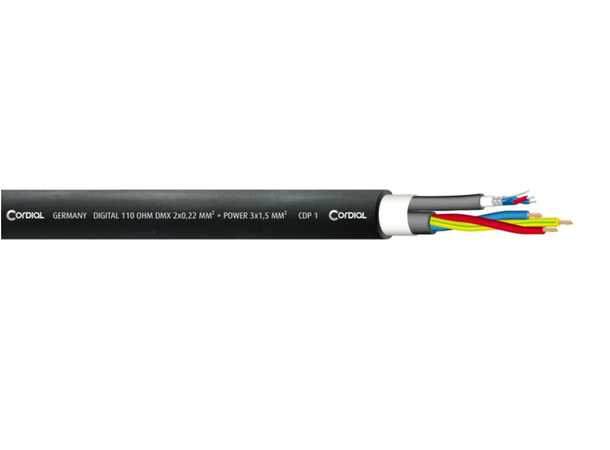 Cordial Hybrid PowerT1 + DMX1 - 3p  5m CPH 5 DMX 1 PWR 1 TRUE 1 