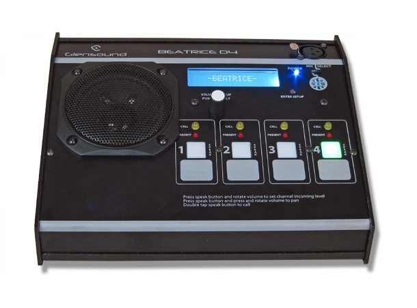 Glensound Beatrice D4 Desktop intercom 4 Channel Desktop 