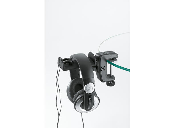 K&M 16085 Hodetelefonholder med bordfeste 