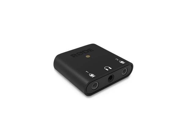 Røde AI-Micro dual-channel interface audio to a mobile device 