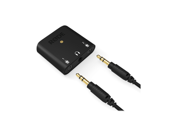 Røde AI-Micro dual-channel interface audio to a mobile device 