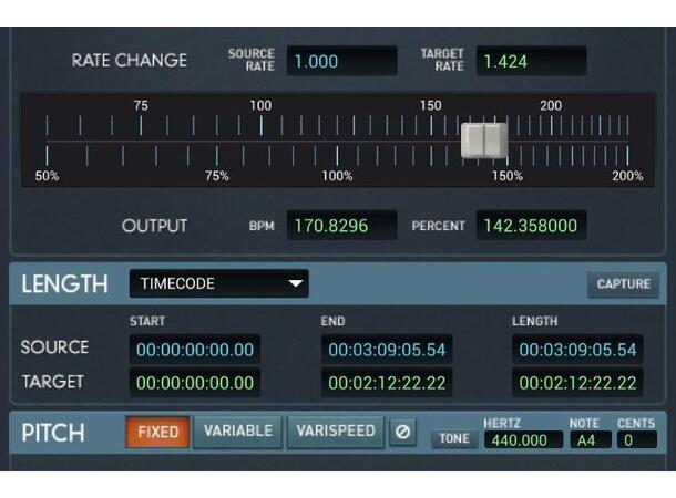 Serato Pitch 'n Time Pro Time stretching/pitch shifting