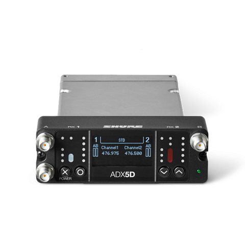Shure ADX5D Dual Channel Portable Receiv Axient. (470-636 MHz)