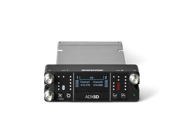 Shure ADX5D Dual Channel Portable Receiv Axient. (470-636 MHz) 