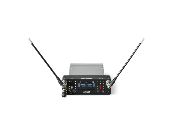 Shure ADX5D Dual Channel Portable Receiv Axient. (470-636 MHz) 