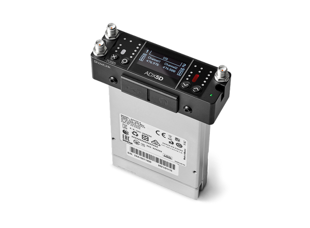 Shure ADX5D Dual Channel Portable Receiv Axient. (470-636 MHz) 