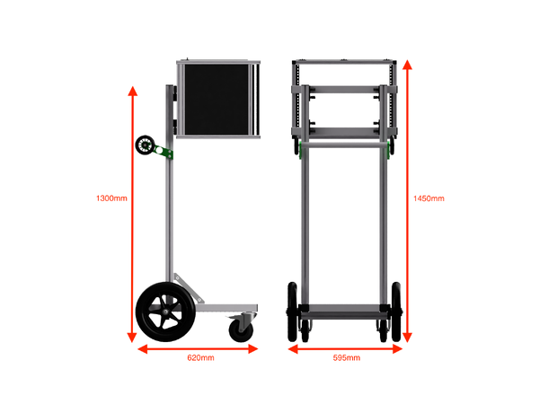 Soundcart MiniCart MAX MAX is a height adjustable sound cart 